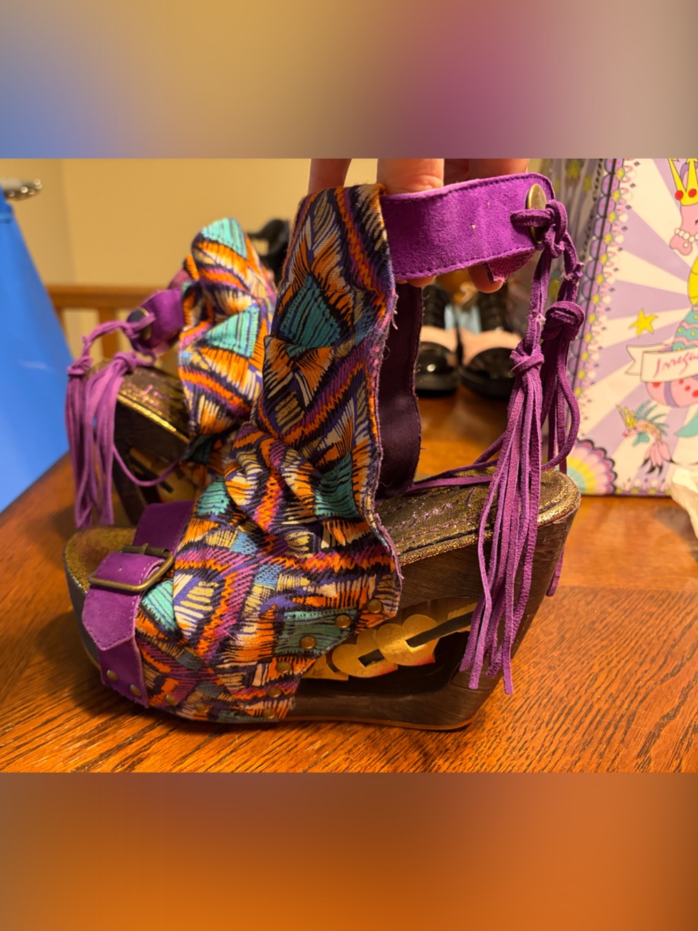 Irregular Choice NEW Woodstock purple 39.5/8.5